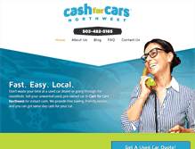 Tablet Screenshot of cash-for-cars.net